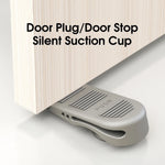 Cale de porte en silicone noir antidérapante pour intérieur