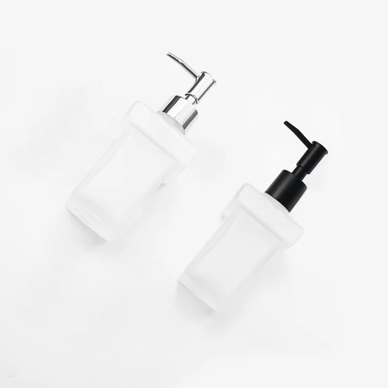 Gobelet salle de bain verre blanc