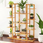 Détail assemblage étagère plante bambou