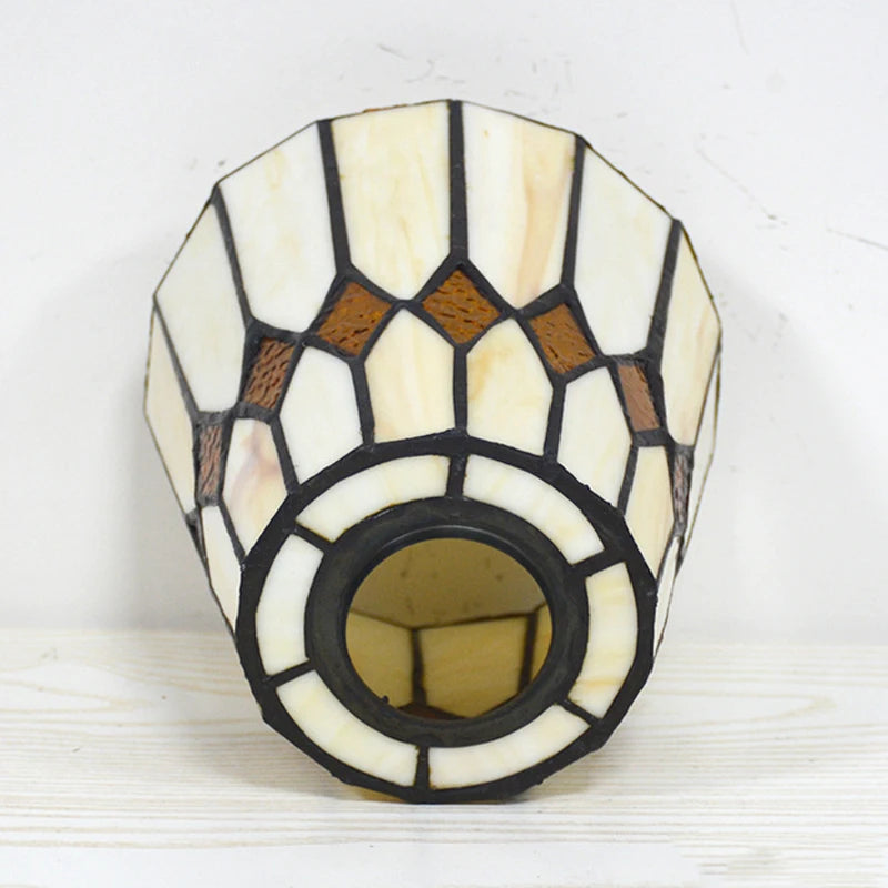 Applique murale vintage verre teinté orange