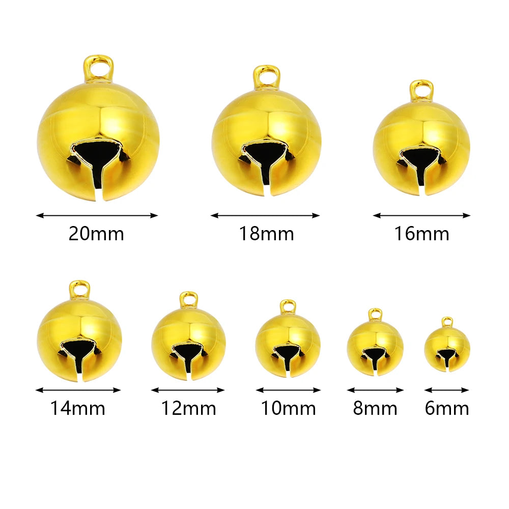 Lot de clochettes métalliques colorées pour décoration de sapin