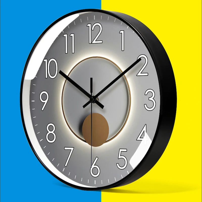 Horloge murale quartz moderne vue de face