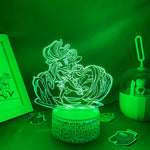 Lampe à lave bleu dans une chambre d'enfant