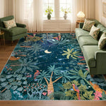 Tapis vert plante grand format 150x220cm