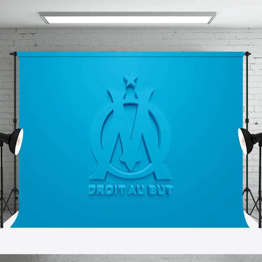 Tapisserie Olympique Marseille gris clair