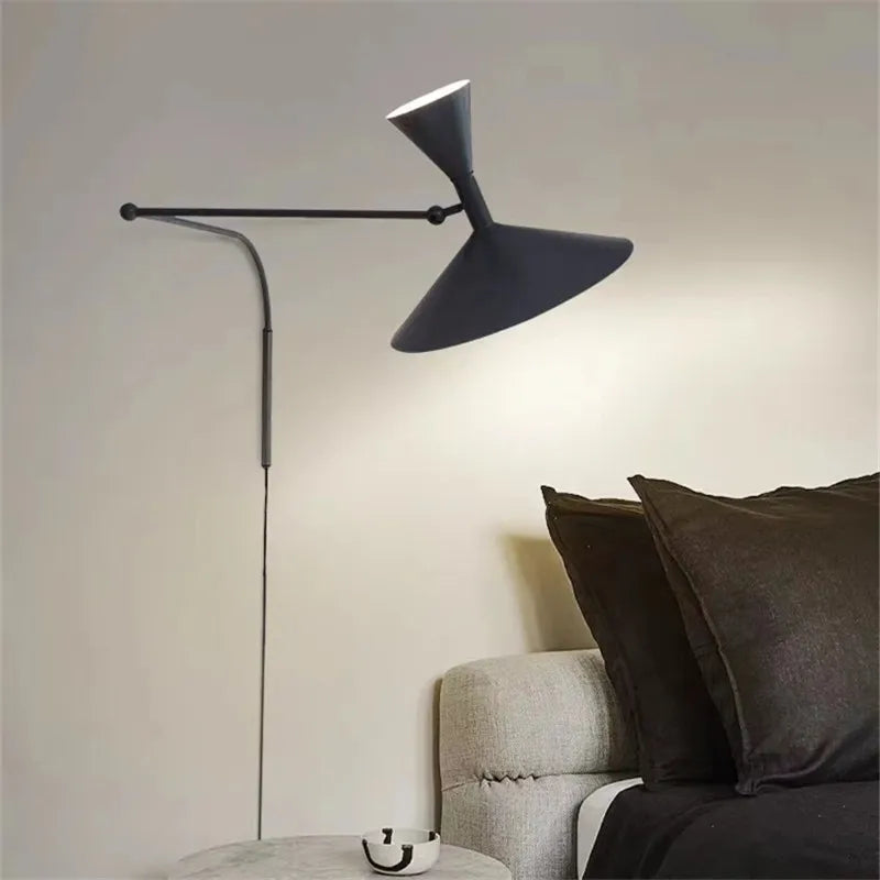 Lampe murale rotative salon style art déco