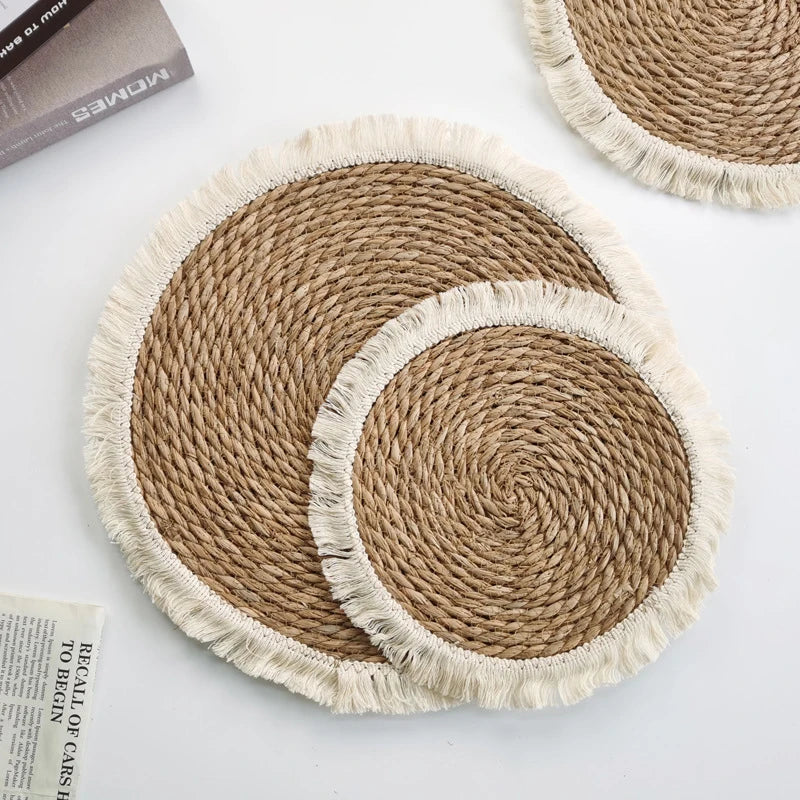 Set de table osier rond 25 cm