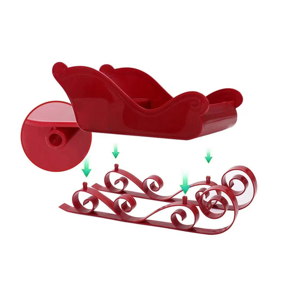 Figurine de traîneau pour décoration de cheminée