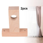 Lot de 2 supports tringle rideau blanc