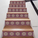Sticker escalier oriental vintage