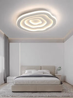 Lampe plafond LED télécommandée design minimaliste chambre adulte