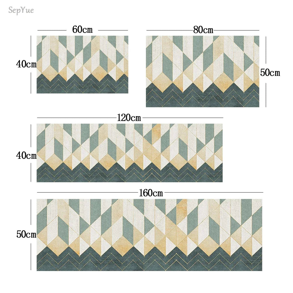 Tapis de chambre en velours cristal, doux et facile à nettoyer