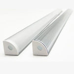 Profil aluminium ruban LED embouts transparents