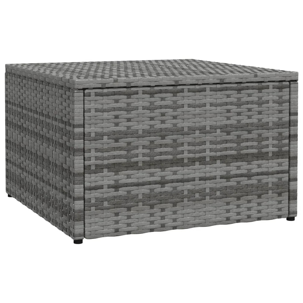 Tabouret de jardin gris vue de côté
