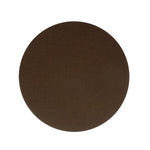 Un grand cercle brun foncé dans un style minimaliste.