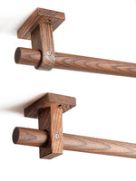 Détail anneau coulissant en bois
