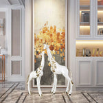 Statue girafe dans entrée moderne décoration intérieur