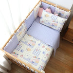 Ensemble 11 pièces avec housse de couette, drap et pare-chocs coordonnés