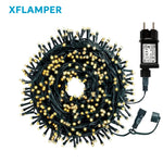 Guirlande lumineuse extérieure 50m 500LED blanc chaud