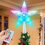 Guirlande lumineuse LED étoile Noël 25 LED RVB télécommande