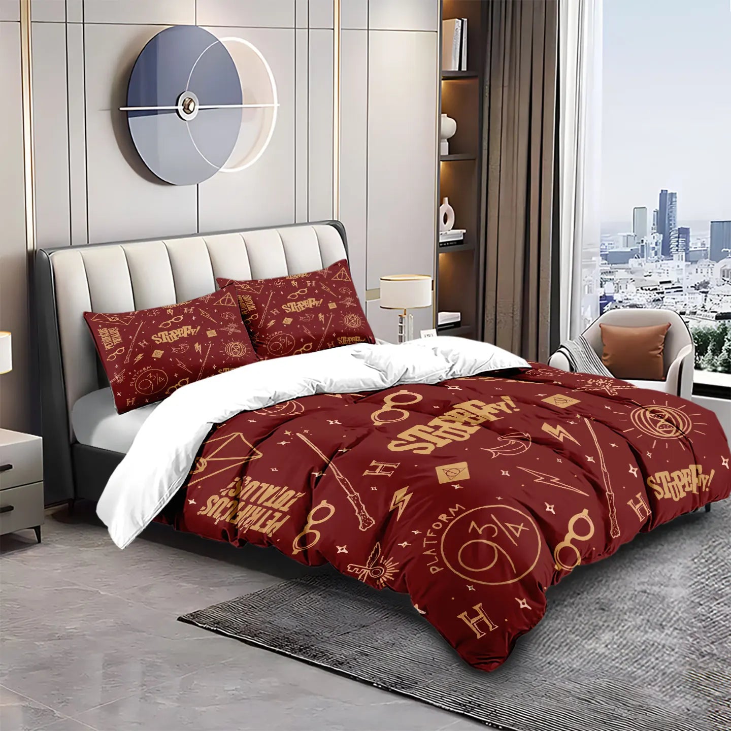 Ensemble 3 pièces pour chambre à coucher ou dortoir