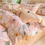 Détail du tissu sergé de la housse de couette