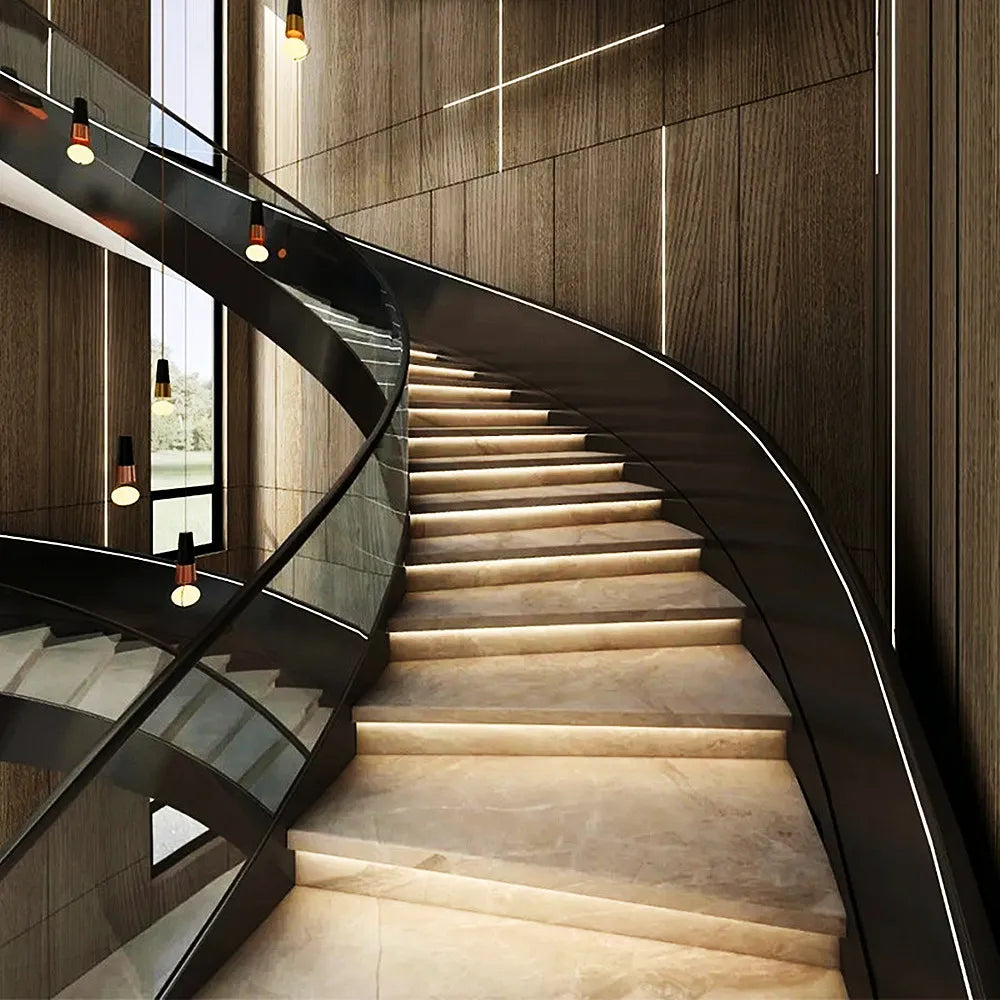 Bande LED escalier capteur PIR blanc