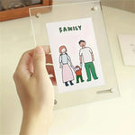 Cadre photo acrylique transparent double face 6 pouces