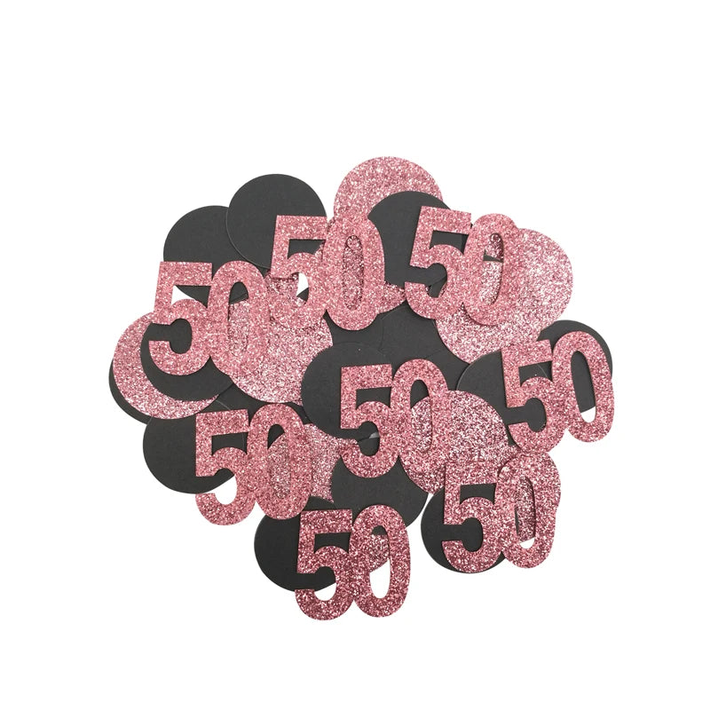Décoration de table avec confettis pour fête 30e