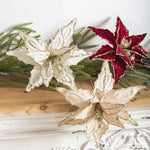 Fleur de Noël 28cm de côté