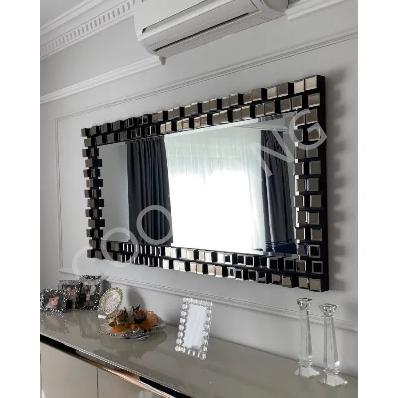 Miroir mural 3D moderne vue de face