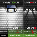 Lampe solaire garage batterie 6000 mAh