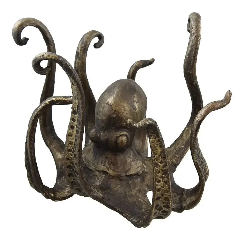 Statue pieuvre porte-bijoux avec bagues