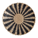 Tenture murale en paille ronde tissée à la main, décoration ethnique pour chambre