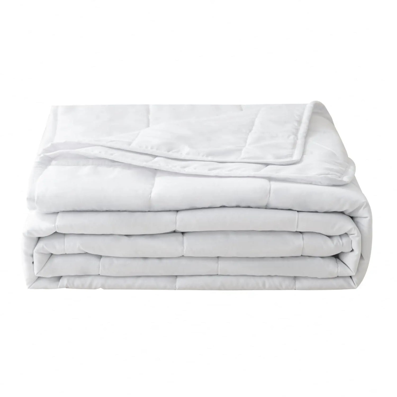 Dessus de lit blanc sans housse pour chambre