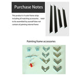Cadre flottant aluminium design mural