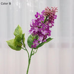 Branche de lilas artificiel bleu pour mariage