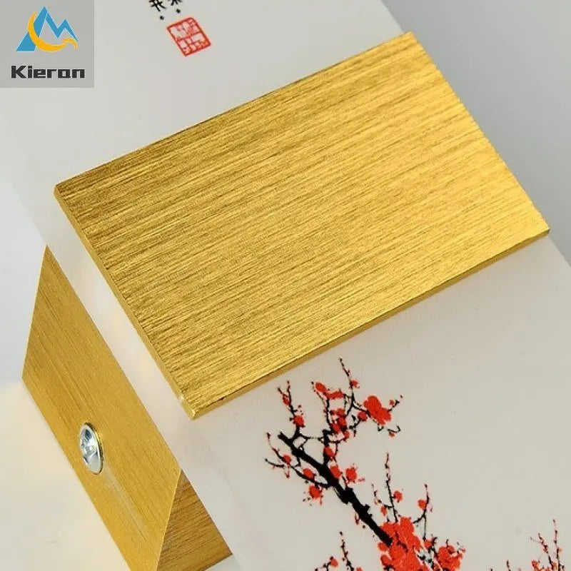 Comparaison des tailles S et M de l'applique murale fleur LED