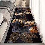 Tapis long pour cuisine avec motif plaid élégant
