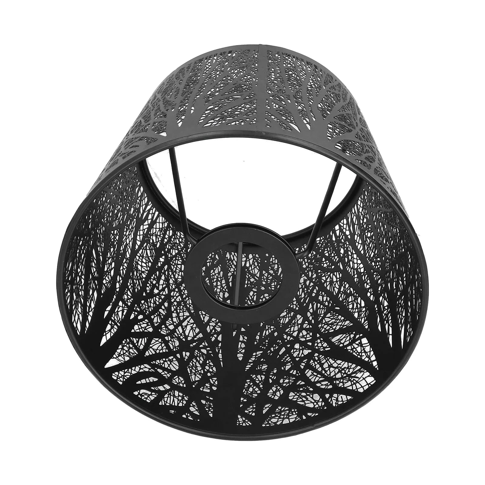 Abat-jour arbre blanc projetant ombre murale