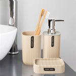 Distributeur savon et porte-brosse à dents design