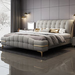 Tête de lit minimaliste noire pour chambre principale