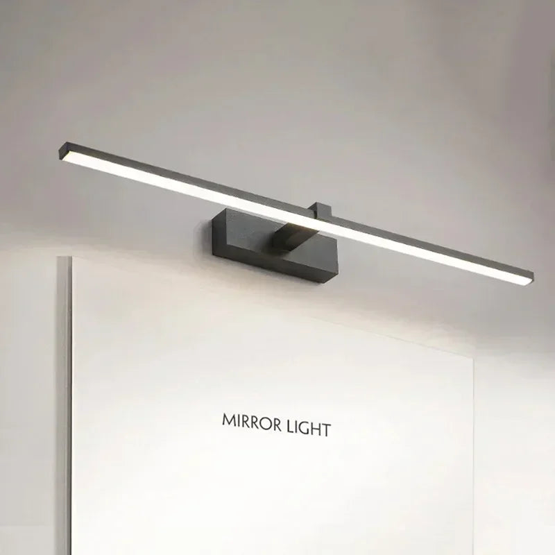 Applique murale LED moderne grise pour salle de bains