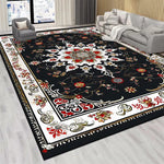 Tapis persan blanc antidérapant dans une chambre élégante