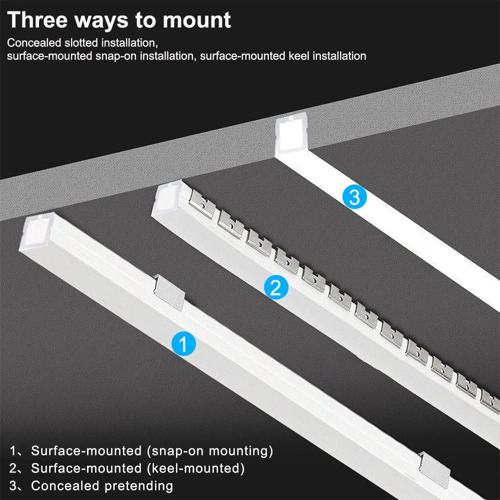 Lot de 10 profilés aluminium LED