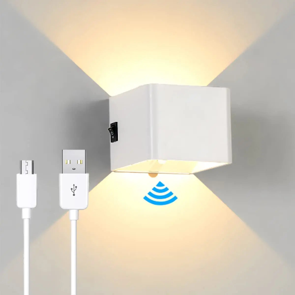 Applique murale LED design moderne fixée au mur