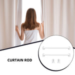 Tringle réglable avec crochets autocollants pour placard