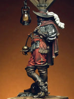 Figurine miniature résine non peinte pirate chevalier 1/24 Ombre Interieur