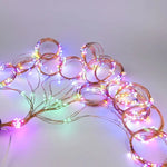 Guirlande lumineuse multicolore en extérieur