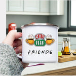 Tasse émail Central Perk avec prénom